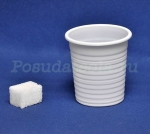 Стакан пластиковый одноразовый ПП  80мл белый СОЦ 200 шт/уп, 4000 шт/кор.